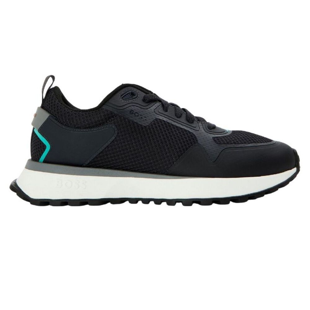 Boss Mens Jonah Reflective Mesh Sneakers / Dark Blue